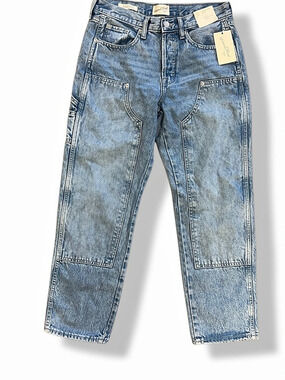 Universal Thread High-Rise Wide Leg Carpenter Jeans Blue